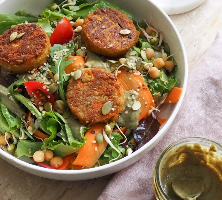 Herbivoor burgersalade